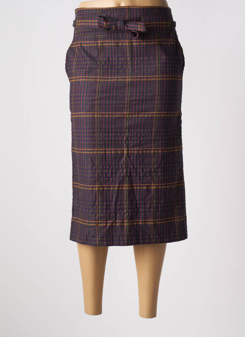 Jupe mi-longue taille haute violet ATTIC AND BARN femme