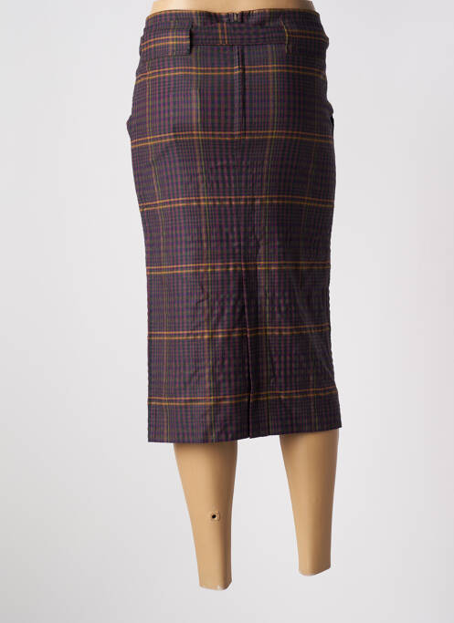 Jupe mi-longue taille haute violet ATTIC AND BARN femme