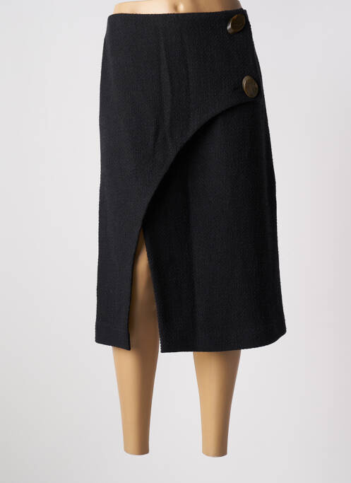 Jupe mi-longue taille à pinces noir BY MALENE BIRGER femme
