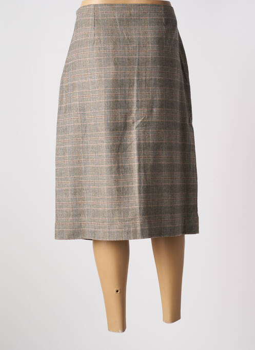 Jupe mi-longue taille à pinces beige ESSENTIEL ANTWERP femme