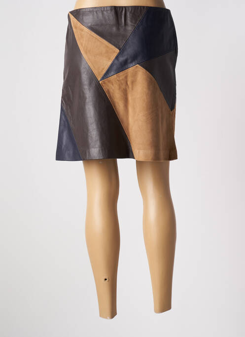 Jupe courte marron SET pour femme