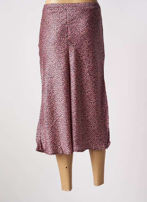 Jupe mi-longue rose SET pour femme