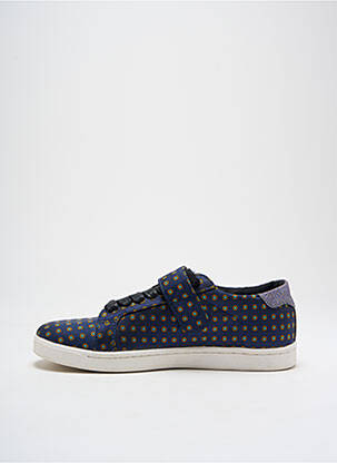Baskets tissage tissage pailleté talon plat jusqu'à 3cm bleu ESSENTIEL femme