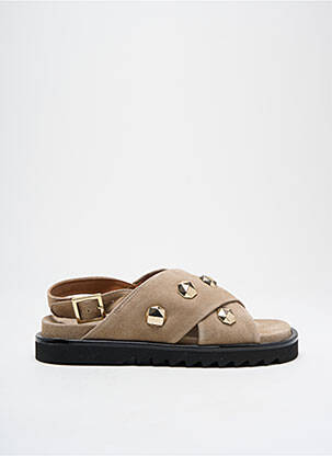 Sandales/nu pieds fermeture boucle(s) talon plat jusqu'à 3cm marron BILLIBI femme