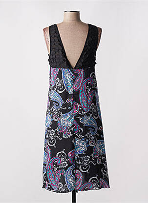 Robe mi-longue sans manche sans manche noir PURPLE JAM femme