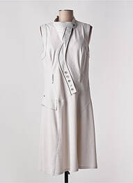 Robe mi-longue sans manche sans manche gris DECA femme