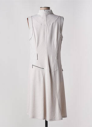 Robe mi-longue sans manche sans manche gris DECA femme