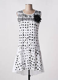 Robe courte sans manche sans manche blanc LOLITAS & LOLOS femme
