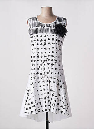 Robe courte sans manche sans manche blanc LOLITAS & LOLOS femme