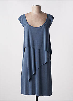 Robe mi-longue sans manche sans manche bleu SEE THE MOON femme