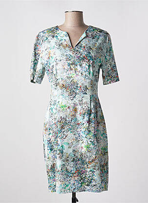 Robe courte fermeture zippée au dos manches courtes bleu PURPLE JAM femme