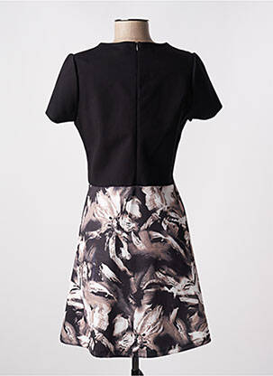 Robe courte fermeture zippée au dos manches courtes noir PURPLE JAM femme