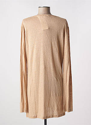 Gilet manches longues stretch beige LA FEE MARABOUTEE femme