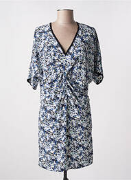 Robe courte manches courtes manches courtes bleu LENNY B femme