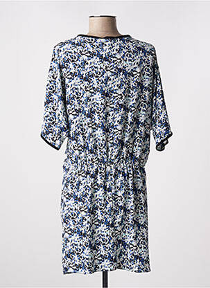 Robe courte manches courtes manches courtes bleu LENNY B femme