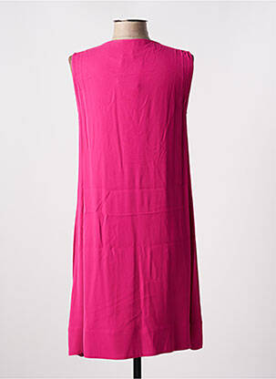Robe mi-longue sans manche sans manche rose LAUREN VIDAL femme
