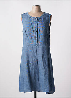 Robe mi-longue sans manche sans manche bleu DIAMBRE femme