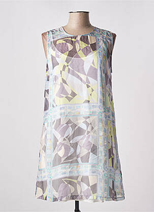 Robe courte sans manche sans manche bleu CRISTINA GAVIOLI femme