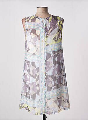 Robe courte sans manche sans manche bleu CRISTINA GAVIOLI femme