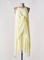 Robe mi-longue jaune LAUREN VIDAL pour femme seconde vue