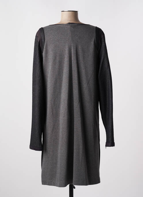 Robe courte manches longues manches longues gris LAUREN VIDAL femme