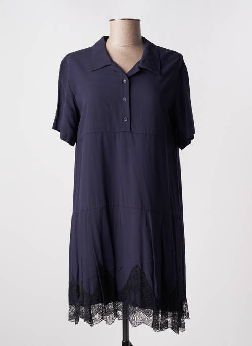 Robe courte bleu LA FEE MARABOUTEE pour femme