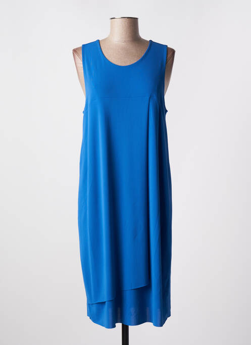 Robe mi-longue bleu LA FEE MARABOUTEE pour femme