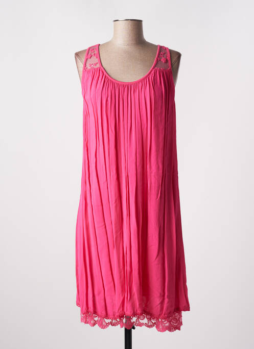 Robe mi-longue rose BETTY BARCLAY pour femme