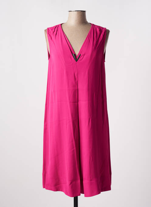 Robe mi-longue rose LAUREN VIDAL pour femme