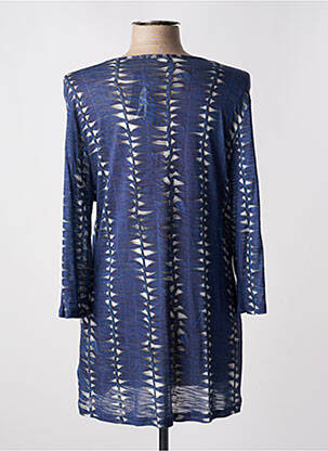 Gilet manches longues manches 3/4 bleu CHRISTIAN MARRY femme