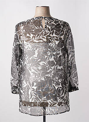 Tunique manches longues imprimé fantaisie noir DIAMBRE femme