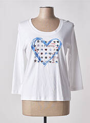 T-shirt blanc BETTY BARCLAY pour femme seconde vue