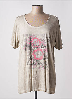 T-shirt marron M.X.O pour femme