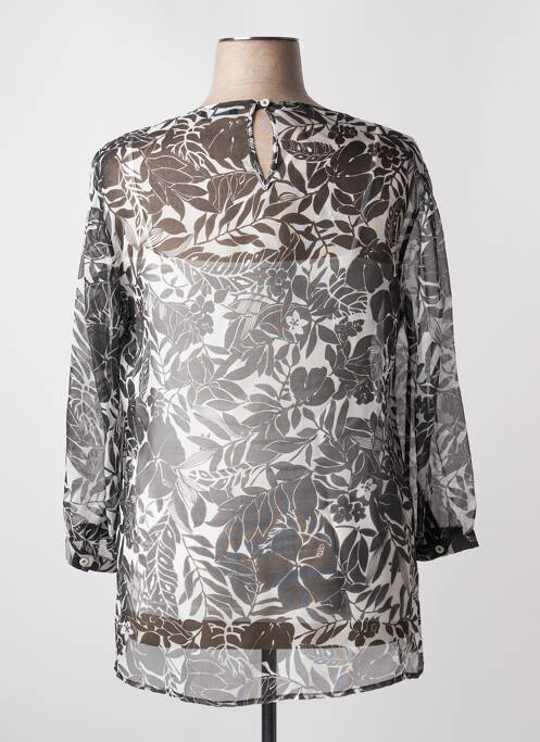 Tunique manches longues imprimé fantaisie noir DIAMBRE femme