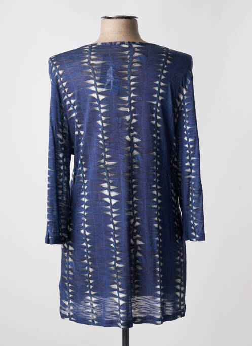 Gilet manches longues bleu CHRISTIAN MARRY pour femme