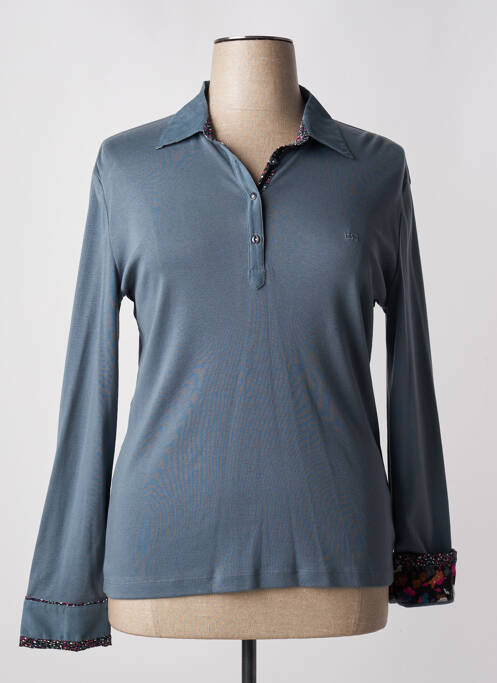 Polo gris TBS pour femme