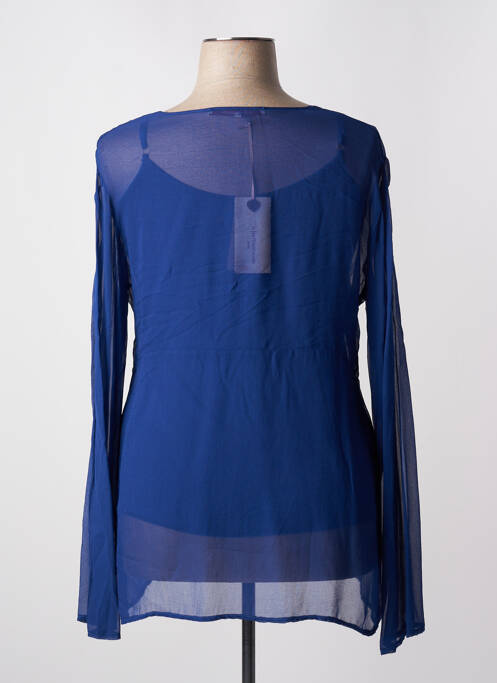 Tunique manches longues bleu LA FEE MARABOUTEE pour femme