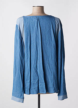 Tunique manches longues col v bleu LENNY B femme