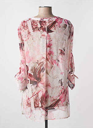 Tunique manches longues légère et transparente rose GELCO femme