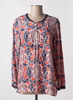 Blouse tissage popeline manches longues bleu PURPLE JAM femme