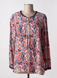 Blouse imprimé fleurs manches longues bleu PURPLE JAM femme
