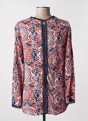 Blouse tissage popeline manches longues bleu PURPLE JAM femme