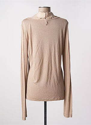 Pull coupe cintrée manches longues beige DEHA femme