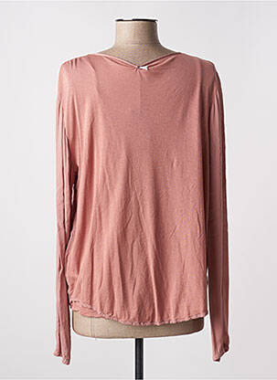 Blouse col rond manches longues rose DEHA femme