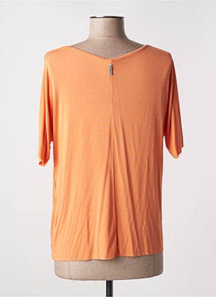 Tunique manches courtes tissage jersey orange DEHA femme