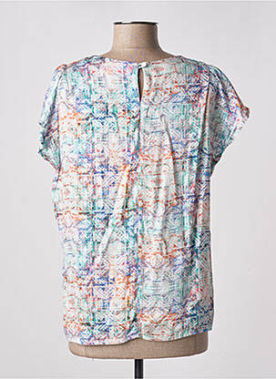 Blouse manches courtes manches courtes bleu ANNE KELLY femme