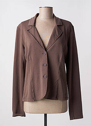 Blazer coupe cintrée marron DEHA femme