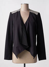 Veste chic col v noir PURPLE JAM femme