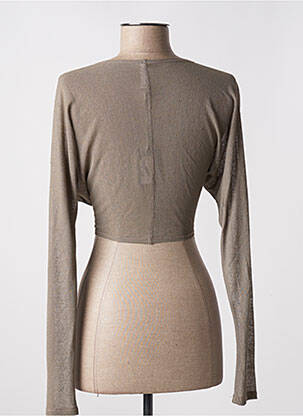 Boléro maille fine vert DECA femme