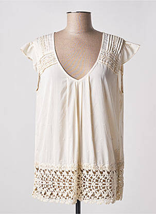 Top beige I.CODE (By IKKS) pour femme